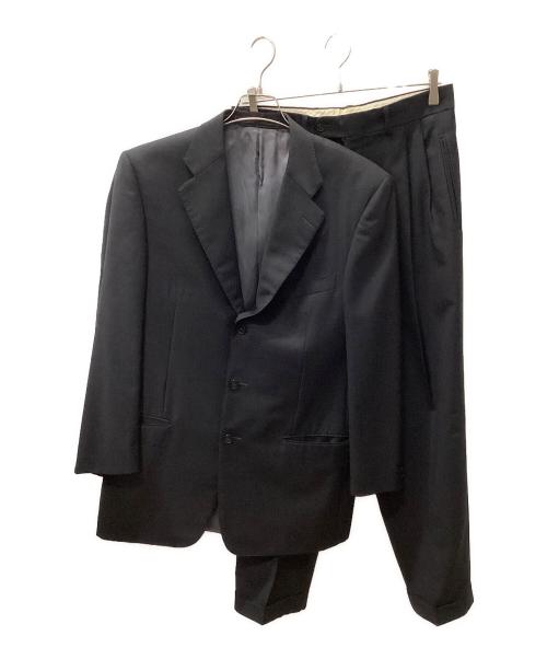 ERMENEGILDO ZEGNA（エルメネジルド・ゼニア）ERMENEGILDO ZEGNA (エルメネジルド・ゼニア) 90sセットアップスーツ ブラック サイズ:Lの古着・服飾アイテム