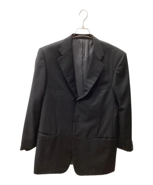 ERMENEGILDO ZEGNA（エルメネジルド・ゼニア）ERMENEGILDO ZEGNA (エルメネジルド・ゼニア) 90sセットアップスーツ ブラック サイズ:Lの古着・服飾アイテム