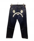 A BATHING APEア ベイシング エイプ）の古着「MILO Animal Safari DENIM PANTS」｜インディゴ