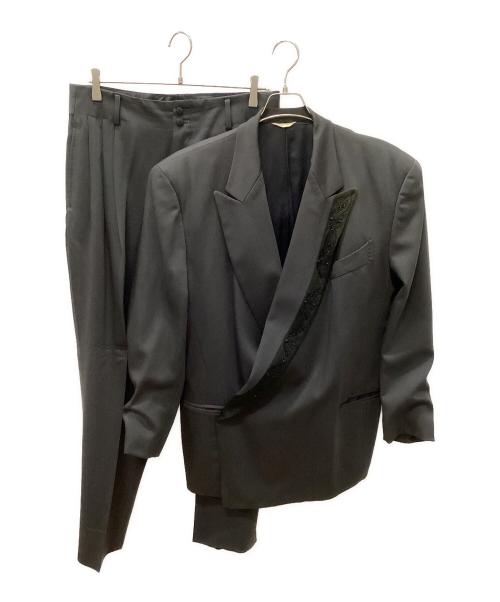 YOSHIYUKI KONISHI（ヨシユキコニシ）YOSHIYUKI KONISHI (ヨシユキコニシ) ビジューラペルダブルセットアップスーツ グレー サイズ:3/Lの古着・服飾アイテム