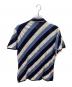 ISSEY MIYAKE (イッセイミヤケ) 00sニットポロシャツ ブルー×ホワイト サイズ:4：15000円