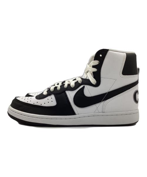 NIKE（ナイキ）NIKE (ナイキ) COMME des GARCONS HOMME PLUS (コムデギャルソンオムプリュス) TERMINATOR HIGH SP ホワイト×ブラック サイズ:26cmの古着・服飾アイテム