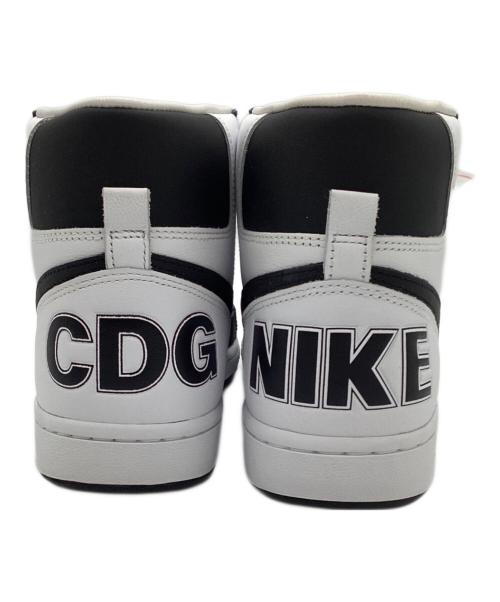 NIKE（ナイキ）NIKE (ナイキ) COMME des GARCONS HOMME PLUS (コムデギャルソンオムプリュス) TERMINATOR HIGH SP ホワイト×ブラック サイズ:26cmの古着・服飾アイテム