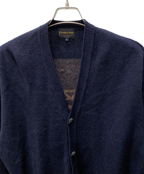 PENDLETON（ペンドルトン）PENDLETON (ペンドルトン) ニットカーディガン ネイビー サイズ:Lの古着・服飾アイテム