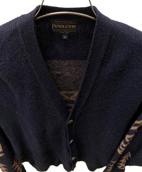 PENDLETON（ペンドルトン）PENDLETON (ペンドルトン) ニットカーディガン ネイビー サイズ:Lの古着・服飾アイテム