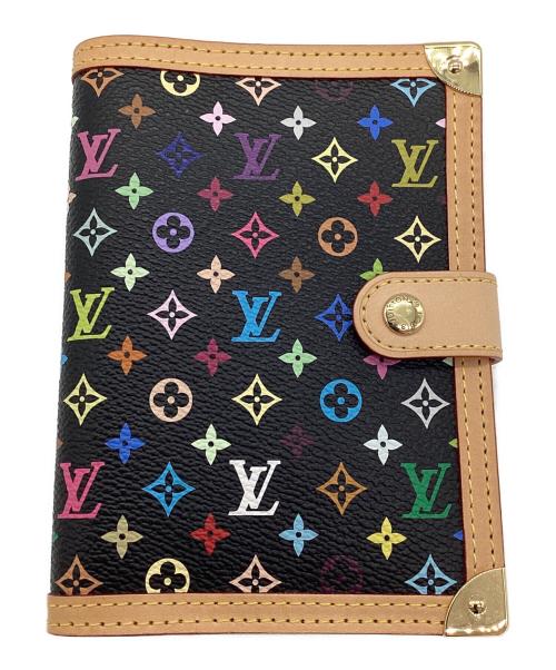 LOUIS VUITTON（ルイ ヴィトン）LOUIS VUITTON (ルイ ヴィトン) 手帳カバー ブラック×マルチカラーの古着・服飾アイテム