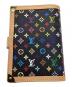 LOUIS VUITTON (ルイ ヴィトン) 手帳カバー ブラック×マルチカラー：54000円