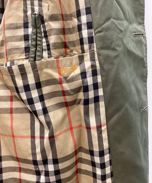 Burberry's（バーバリーズ）Burberry's (バーバリーズ) 80sステンカラーコート オリーブ サイズ:胸囲94の古着・服飾アイテム