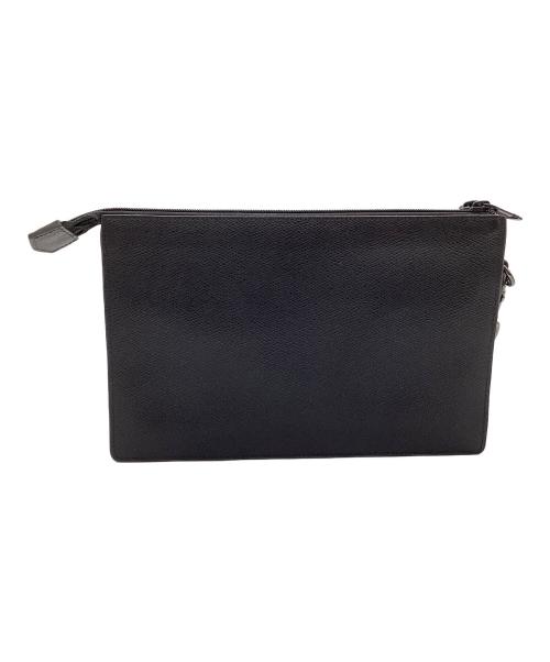 TUMI（トゥミ）TUMI (トゥミ) Wファスナー クラッチバッグ ブラックの古着・服飾アイテム