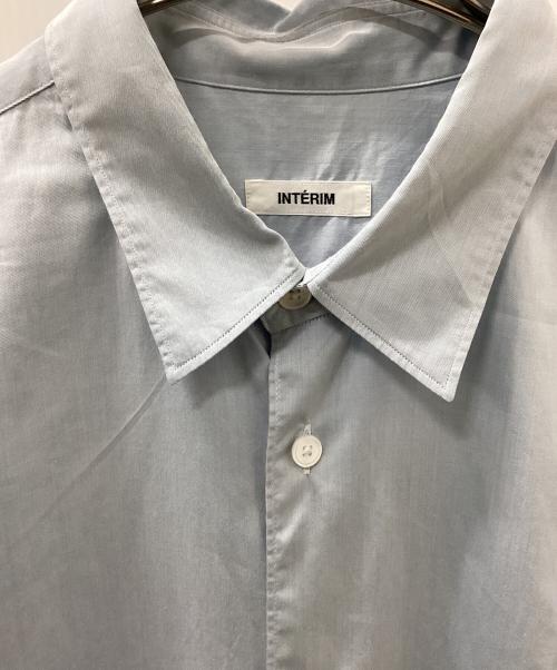 INTERIM（インテリム）INTERIM (インテリム) HYPER BIG 200/2 SUPIMA TWILL REGULAR COLLAR SHIRT ライトブルー サイズ:表記無しの古着・服飾アイテム
