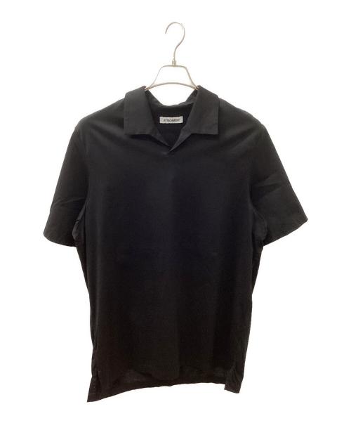 ATTACHMENT（アタッチメント）ATTACHMENT (アタッチメント) CO JERSEY CLOTH POLO SHIRT ブラック サイズ:3の古着・服飾アイテム