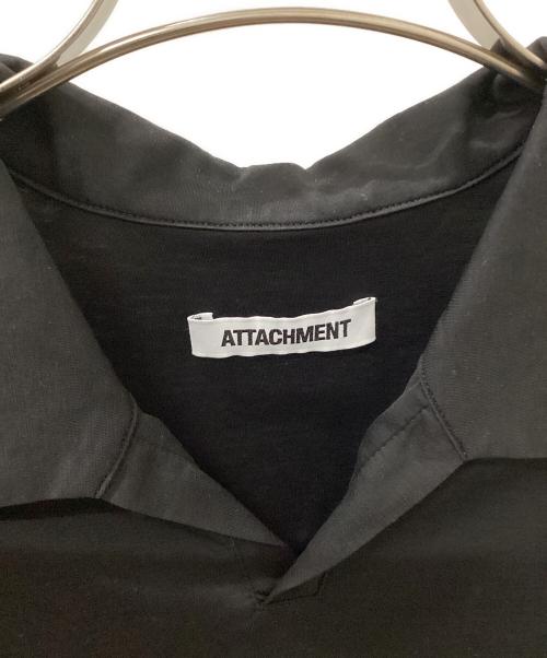 ATTACHMENT（アタッチメント）ATTACHMENT (アタッチメント) CO JERSEY CLOTH POLO SHIRT ブラック サイズ:3の古着・服飾アイテム