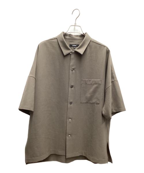 ATTACHMENT（アタッチメント）ATTACHMENT (アタッチメント) PE LIGHT TROPICAL DOLMAN S/S OPEN COLLAR SHIRT ブラウン サイズ:3の古着・服飾アイテム