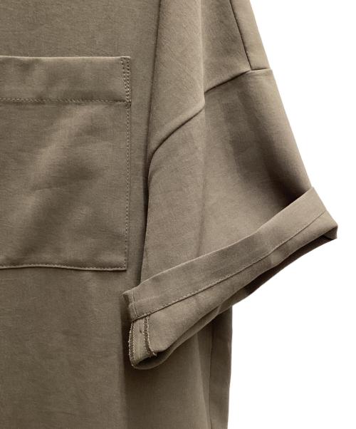 ATTACHMENT（アタッチメント）ATTACHMENT (アタッチメント) PE LIGHT TROPICAL DOLMAN S/S OPEN COLLAR SHIRT ブラウン サイズ:3の古着・服飾アイテム