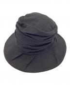 Y'sワイズ）の古着「WASHED LINEN TWISTED CROCHET」｜ブラック