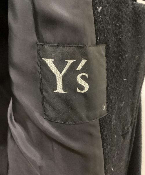 Y's（ワイズ）Y's (ワイズ) ウールリブコート ブラック サイズ:Sの古着・服飾アイテム
