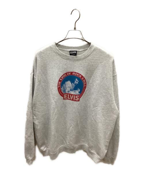 JOURNAL STANDARD relume（ジャーナルスタンダード レリューム）JOURNAL STANDARD relume (ジャーナルスタンダード レリューム) 別注 Elvis Presley フェードスウェット グレー サイズ:Lの古着・服飾アイテム