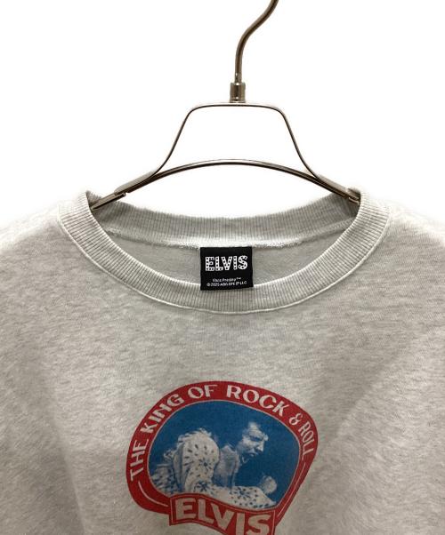 JOURNAL STANDARD relume（ジャーナルスタンダード レリューム）JOURNAL STANDARD relume (ジャーナルスタンダード レリューム) 別注 Elvis Presley フェードスウェット グレー サイズ:Lの古着・服飾アイテム