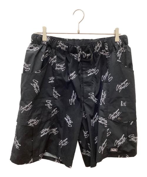CHALLENGER（チャレンジャー）CHALLENGER (チャレンジャー) MULTI SIGNATURE CARGO SHORTS -Black- ブラック サイズ:XLの古着・服飾アイテム