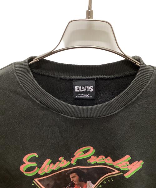 JOURNAL STANDARD relume（ジャーナルスタンダード レリューム）JOURNAL STANDARD relume (ジャーナルスタンダード レリューム) 別注Elvis Presley フェードスウェット ブラック サイズ:Lの古着・服飾アイテム