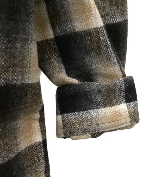 Derby of SanFrancisco（ダービーオブサンフランシスコ）Derby of SanFrancisco (ダービーオブサンフランシスコ) ネルシャツ ベージュ×ブラック サイズ:XLの古着・服飾アイテム