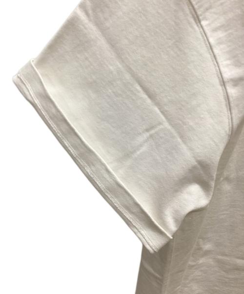 JIL SANDER（ジルサンダー）JIL SANDER (ジルサンダー) ボトルネックオーバーサイズTEE ホワイト×ブラック サイズ:Ｍの古着・服飾アイテム