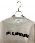 中古・古着 JIL SANDER (ジルサンダー) ボトルネックオーバーサイズTEE ホワイト×ブラック サイズ:Ｍ：28000円