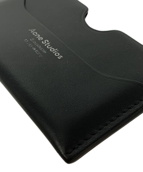 Acne studios（アクネ ストゥディオズ）ACNE STUDIOS (アクネ ストゥディオズ) レザーカードケースψ ブラックの古着・服飾アイテム
