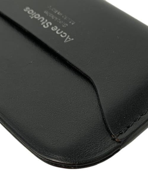 Acne studios（アクネ ストゥディオズ）ACNE STUDIOS (アクネ ストゥディオズ) レザーカードケースψ ブラックの古着・服飾アイテム