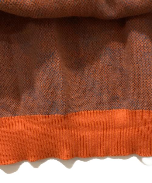 flagstuff（フラグスタフ）flagstuff (フラグスタフ) ニット オレンジ×スカイブルー サイズ:Lの古着・服飾アイテム