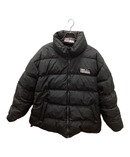 FIRST DOWN（ファーストダウン）FIRST DOWN (ファーストダウン) リバーシブルダウンジャケット シルバー×ブラック サイズ:4XLの古着・服飾アイテム