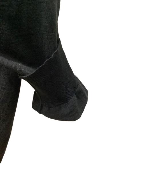 BURBERRY（バーバリー）BURBERRY (バーバリー) UNIFORM/TBロゴ Vネックニット ブラック サイズ:XXLの古着・服飾アイテム