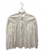 SCYEサイ）の古着「リネンキャンブリックタックブラウス」｜ホワイト