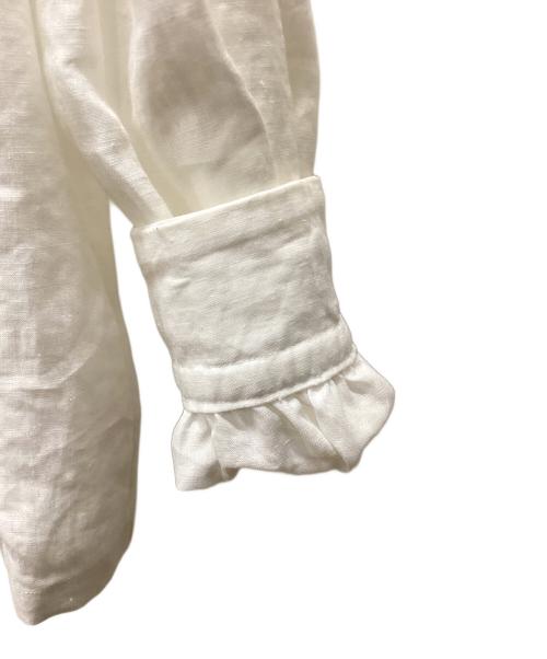 SCYE（サイ）SCYE (サイ) リネンキャンブリックタックブラウス ホワイト サイズ:38の古着・服飾アイテム