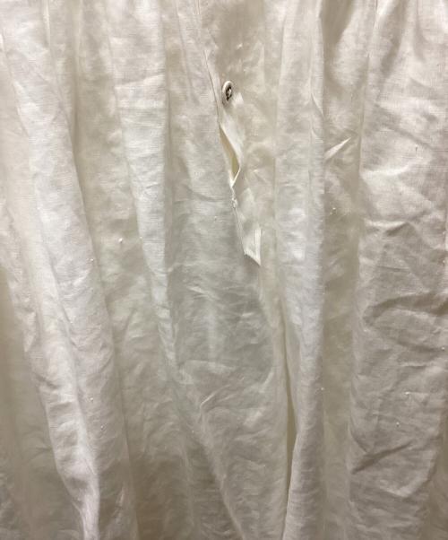 SCYE（サイ）SCYE (サイ) リネンキャンブリックタックブラウス ホワイト サイズ:38の古着・服飾アイテム