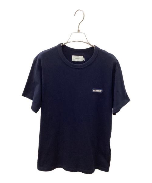 COACH（コーチ）COACH (コーチ) エッセンシャル Tシャツ オーガニック コットン ネイビー サイズ:Sの古着・服飾アイテム