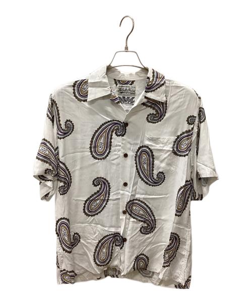 WACKO MARIA（ワコマリア）WACKO MARIA (ワコマリア) BUDSPOOL (バッズプール) 21SS ×舐達麻 HAWAIIAN SHIRT Type 2 ホワイト サイズ:Mの古着・服飾アイテム