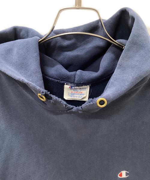Champion REVERSE WEAVE（チャンピオン リバース ウィーブ）Champion REVERSE WEAVE (チャンピオン リバース ウィーブ) 80S目付きパーカー ネイビー サイズ:XLの古着・服飾アイテム
