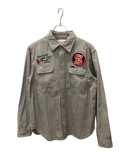 STUDIO D'ARTISAN（ステュディオダルチザン）STUDIO D'ARTISAN (ステュディオダルチザン) ワークシャツ オリーブ サイズ:Mの古着・服飾アイテム