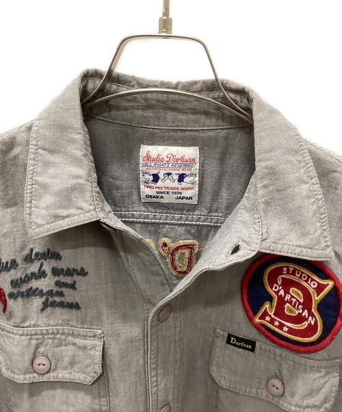 STUDIO D'ARTISAN（ステュディオダルチザン）STUDIO D'ARTISAN (ステュディオダルチザン) ワークシャツ オリーブ サイズ:Mの古着・服飾アイテム