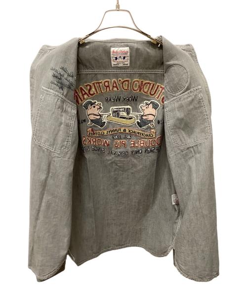 STUDIO D'ARTISAN（ステュディオダルチザン）STUDIO D'ARTISAN (ステュディオダルチザン) ワークシャツ オリーブ サイズ:Mの古着・服飾アイテム