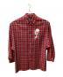 ALMOSTBLACK（オールモストブラック）の古着「CHECK LONG SHIRTS」｜レッド