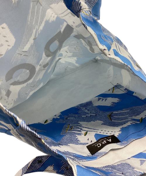 A.P.C.（アーペーセー）A.P.C. (アーペーセー) トートバッグ スカイブルー×イエローの古着・服飾アイテム