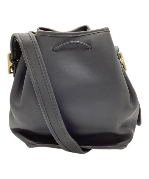 COACH（コーチ）COACH (コーチ) 巾着ショルダーバッグ ネイビーの古着・服飾アイテム