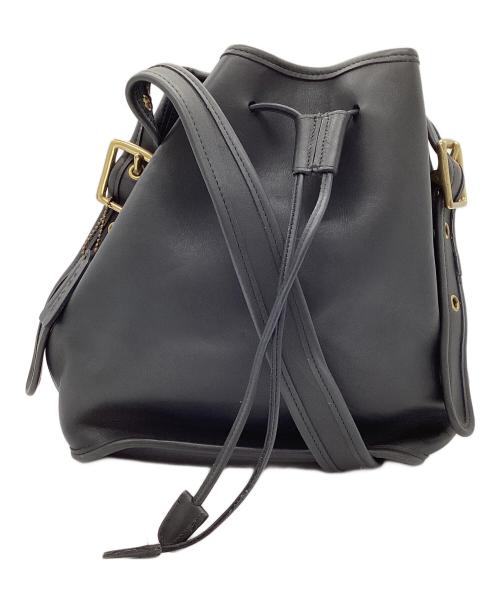 COACH（コーチ）COACH (コーチ) 巾着ショルダーバッグ ネイビーの古着・服飾アイテム