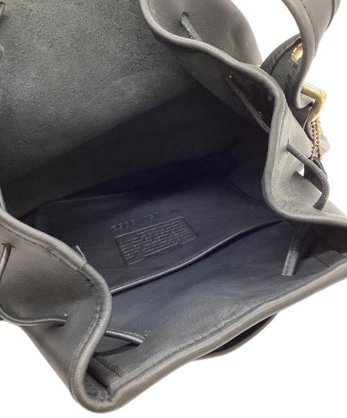 COACH（コーチ）COACH (コーチ) 巾着ショルダーバッグ ネイビーの古着・服飾アイテム