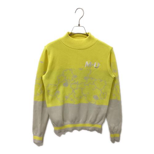 M U SPORTS（エムユースポーツ）M U SPORTS (エムユウスポーツ) ゴルフウェア(トップス) イエロー サイズ:40の古着・服飾アイテム