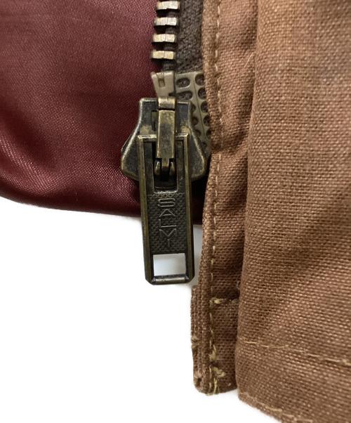 Rocky Mountain FeatherBed（ロッキーマウンテンフェザーベッド）Rocky Mountain FeatherBed (ロッキーマウンテンフェザーベッド) 70sウェスタンヨークオイルドハンティングコート ブラウン サイズ:Lの古着・服飾アイテム