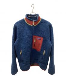 Patagonia（パタゴニア）の古着「Ms Classic Retro-X Jacket」｜ブルー×エンジ