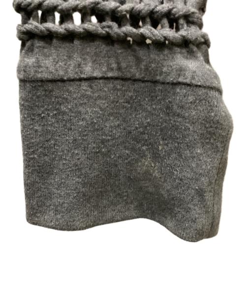 NUMBER (N)INE（ナンバーナイン）NUMBER (N)INE (ナンバーナイン) 00s編み込みロンT グレー サイズ:2の古着・服飾アイテム